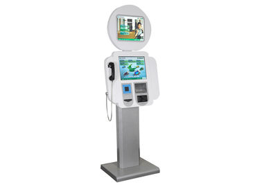 Robot hình đa phương tiện Kiosk, máy quét mã vạch và điện thoại S802