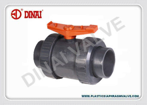 PP / FRPP ổ cắm công đoàn đôi bóng Van PN1.0Mpa DIN / ANSI / JIS nhựa Ball Valve