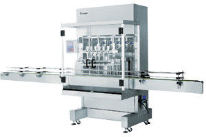 Tự động bằng khí nén lỏng Piston máy chiết 2 đầu, với 6m băng tải tiêu chuẩn