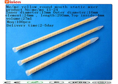 tôi / ms 13-24 vòng miệng vàng trộn tĩnh, ống trộn, nhựa trộn vòi phun