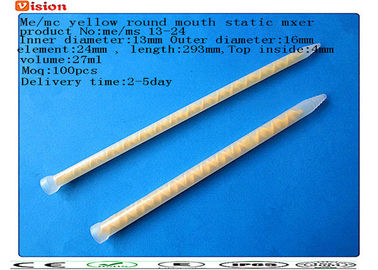 tôi / ms 13-24 vòng miệng vàng trộn tĩnh, ống trộn, nhựa trộn vòi phun