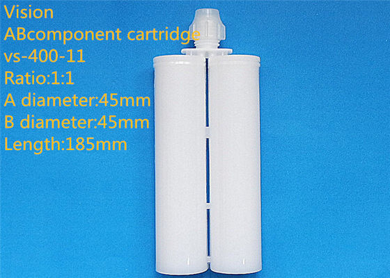 400ml 1: 1 AB Keo Cartridge Tow thành phần rỗng Silicone Cartridge Đối với Epoxy Keo