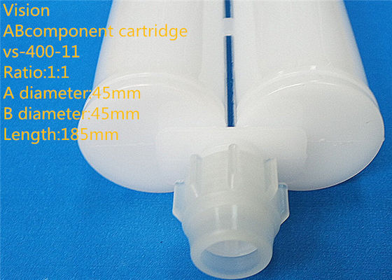 400ml 1: 1 AB Keo Cartridge Tow thành phần rỗng Silicone Cartridge Đối với Epoxy Keo