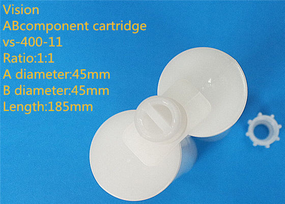 400ml 1: 1 AB Keo Cartridge Tow thành phần rỗng Silicone Cartridge Đối với Epoxy Keo
