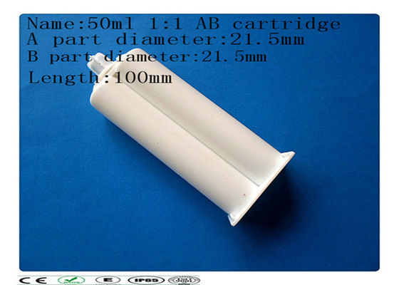 50ml vật liệu PP (1: 1) Epoxy dispenising hai thành phần trống mực keo