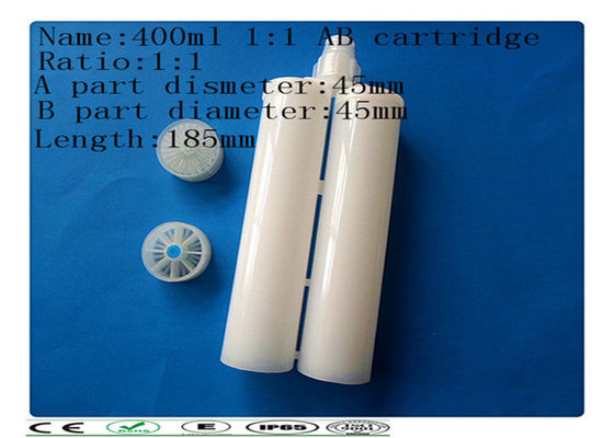 400 1: 1 nhựa keo ống tiêm thùng, AB keo mực, hộp mực kép