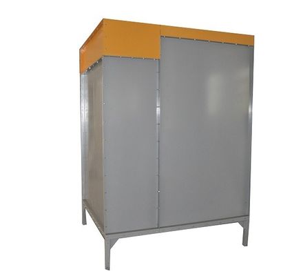 Homemade Powder Coating Chuồng Xịt Thương Với Hai Lọc Cartridges