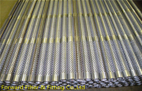 1/4 &#39;&#39; - 12 &#39;&#39; Spiral hàn louvered đục lỗ kim loại Ống Đối Lọc Khung