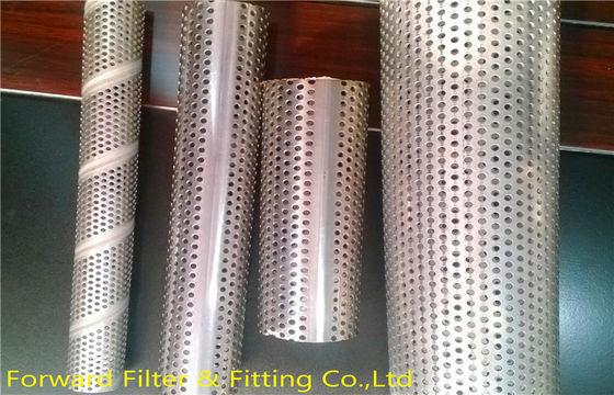 1/4 &#39;&#39; - 12 &#39;&#39; Spiral hàn louvered đục lỗ kim loại Ống Đối Lọc Khung
