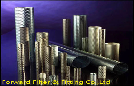 1/4 &#39;&#39; - 12 &#39;&#39; Spiral hàn louvered đục lỗ kim loại Ống Đối Lọc Khung