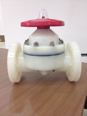 PP / FRPP hoành Van mặt bích kết nối Wheel Xử lý PN1.0Mpa ANSI / DIN / JIS