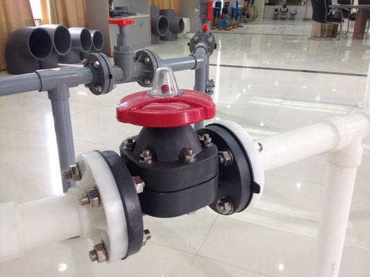 PPH hoành Van mặt bích bánh xe kết nối xử lý 1/2 &quot;(D20mm) ~ 10&quot; (D280mm) DIN / ANSI / JIS