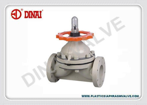 van PPH hoành, PTFE / EPDM hoành, mặt bích cuối ANSI # 150, JIS 10K.DIN.  tay cầm bánh xe