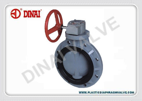 hoạt động thiết bướm nhiệt dẻo van, 1.0Mpa, 1 &quot;~ 24&quot;, UPVC, CPVC, PVDF, PP, PPH bịa đặt