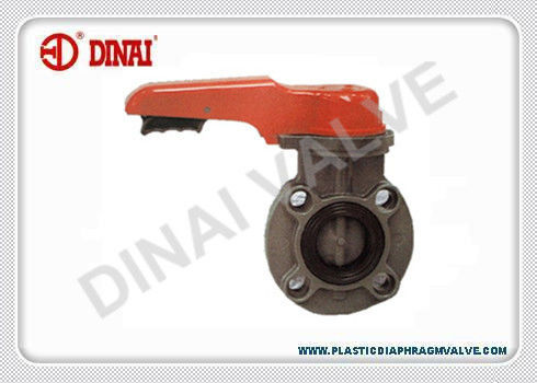 van bướm nhựa chống ăn mòn cho hệ thống đường ống xử lý nước, 1 &quot;đến 24&quot;, loại wafer, 1.0Mpa, UPVC, CPVC, PVDF, P