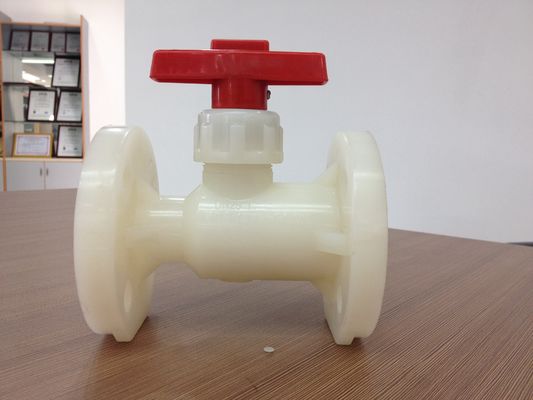 PN10 thanh PP-GF nhựa bích bóng van, 1/2 &quot;đến 12&quot; DIN, ANSI, JIS kết nối mặt bích