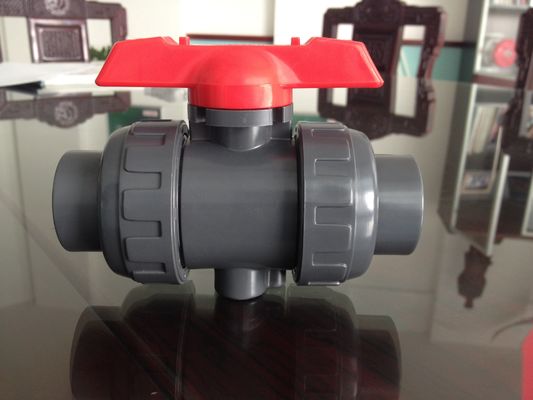 CPVC mặt bích Van bi Xử lý Lever 1-1 / 4 &quot;(D40mm) ~ 5&quot; (D140mm) nhựa Ball Valve