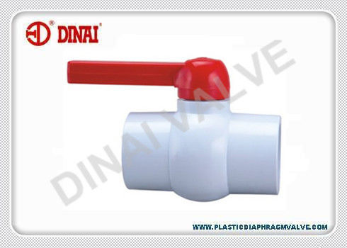 Thuận tiện PVC Threaded Ball Valve NPT / BSPT 1/2 &quot;- 4&quot; ANSI / JIS / DIN tiêu chuẩn