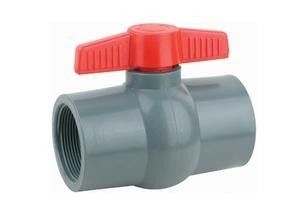 Thuận tiện PVC Threaded Ball Valve NPT / BSPT 1/2 &quot;- 4&quot; ANSI / JIS / DIN tiêu chuẩn