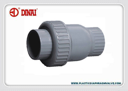 PVC / UPVC nhựa bóng Kiểm tra Van Độc Liên End, Socket / Chủ đề