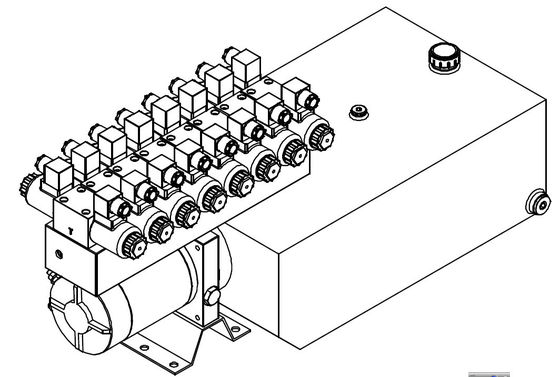 Đơn vị điện thủy lực 8 trạm tùy chỉnh